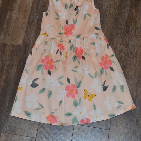 Carter's Peach Dress w/Buttflies - Picture 2 of 7